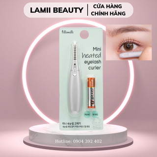 Uốn mi nhiệt fillimilli mini heated eyelash curler - lamii beauty