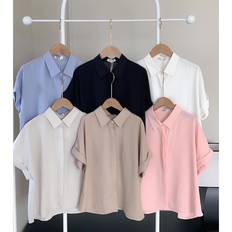 LIN CLOSET  Sơ mi công sở Tay ngắn LIN - BTS 2023