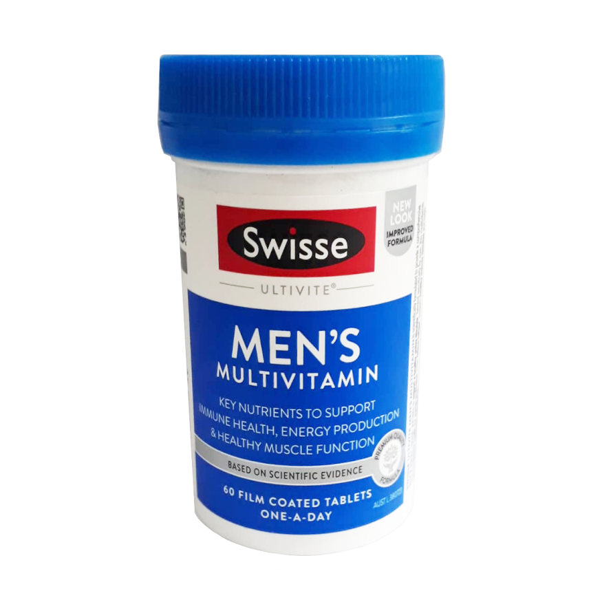 Viên Uống Vitamin Cho Nam và nữ Swisse Ultivite Multivitamin - Men's Multivitamin , Women Multivitamin  Nội Địa Úc
