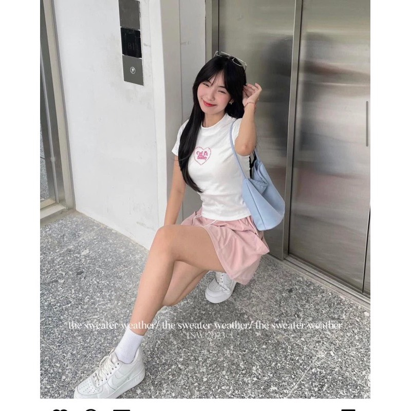 Áo phông nữ áo thun nữ BABY TEE cổ tròn tay ngắn in chữ CALL BABY hottrend PANOSI - A94