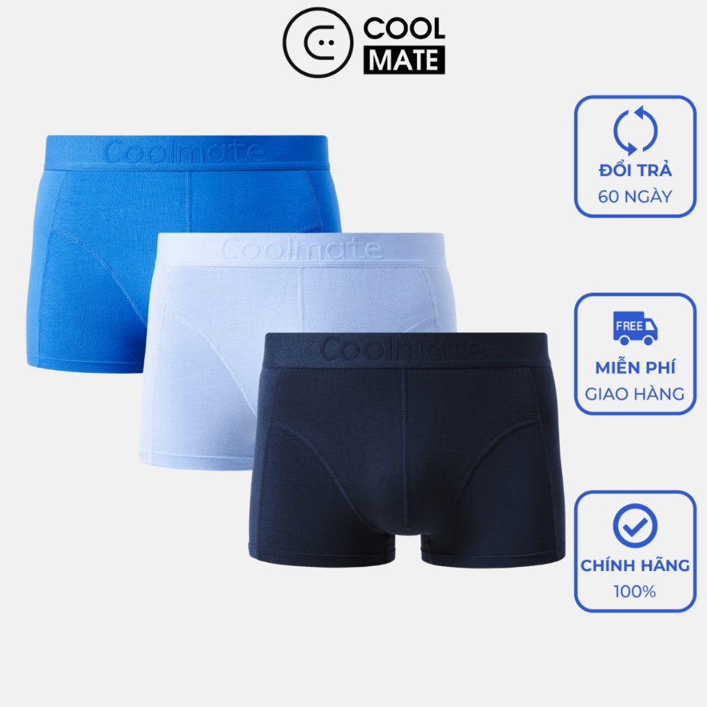 Combo 3 quần lót nam Trunk Ex-Comfort Bamboo thoải mái tối đa - Thương hiệu Coolmate