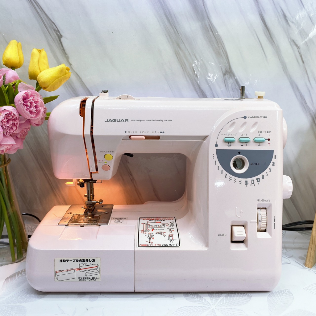 Máy May Mini Gia Đình Nhật- Máy Khâu Jaguar Đời Cao - May Mọi Loại Vải - Bảo Hành 1 Năm - ĐỔi Trả 7 Ngày Lỗi