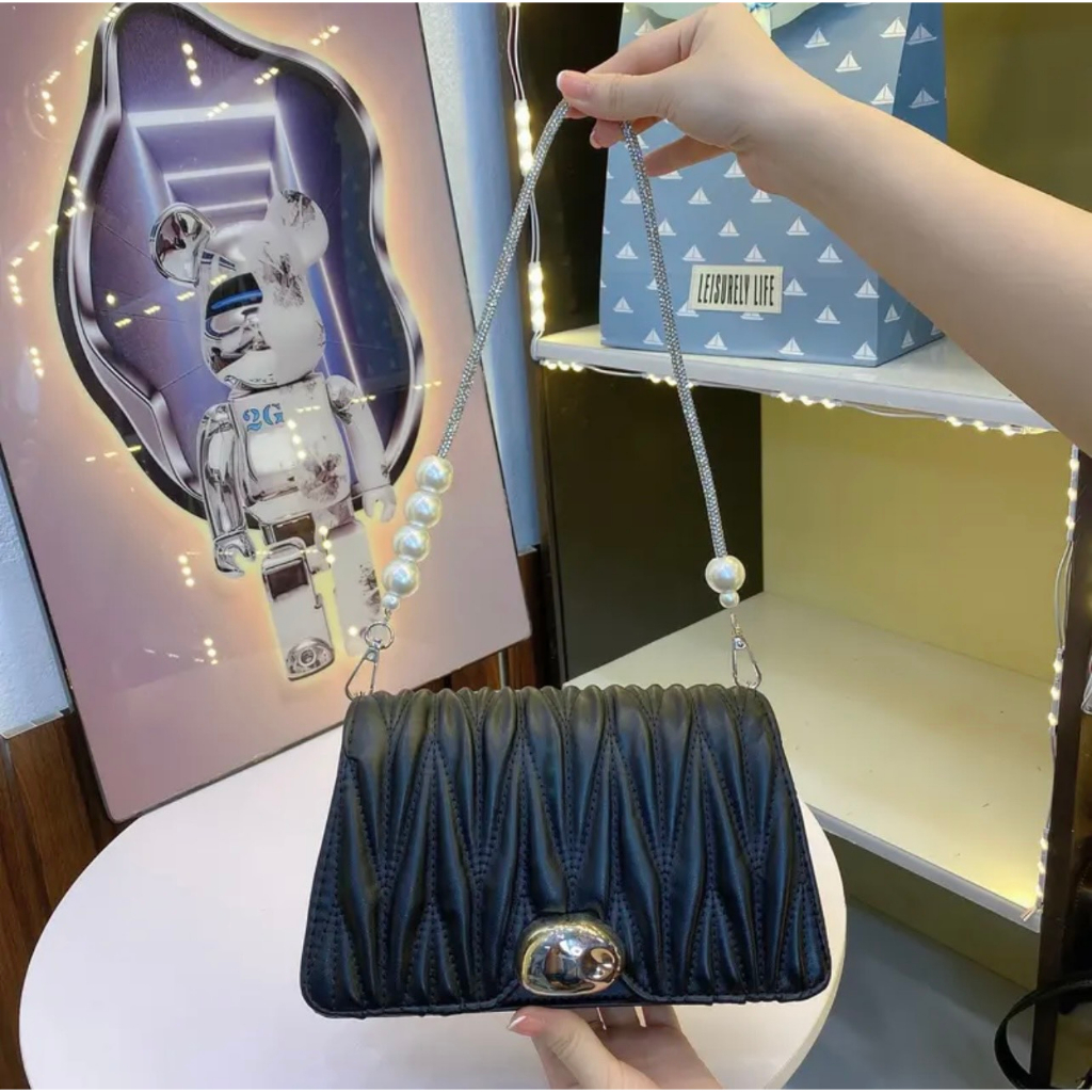 Túi nữ đeo vai đeo chéo quai đá khóa chũng - T44