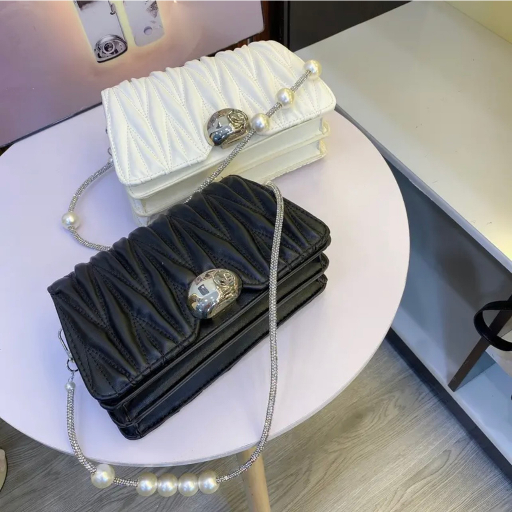 Túi nữ đeo vai đeo chéo quai đá khóa chũng - T44