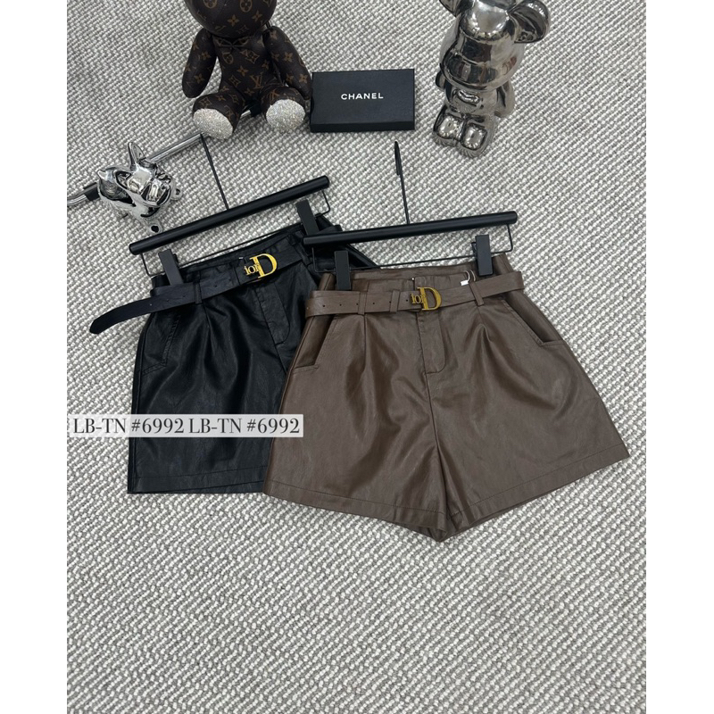 QUẦN SOOC DA KÈM ĐAI DIO CẠP CAO HÀNG QCL1 MS23010