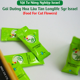 Combo 50 gói Nước cắm hoa lâu tàn dạng bột 5gr của Israel giúp hoa tươi lâu và hạn thay nước cho hoa