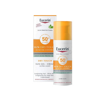Kem Chống nắng Eucerin Sun Dry Touch Acne Oil Control SPF50+ 50ml - dành cho da mụn, bị mụn trứng cá