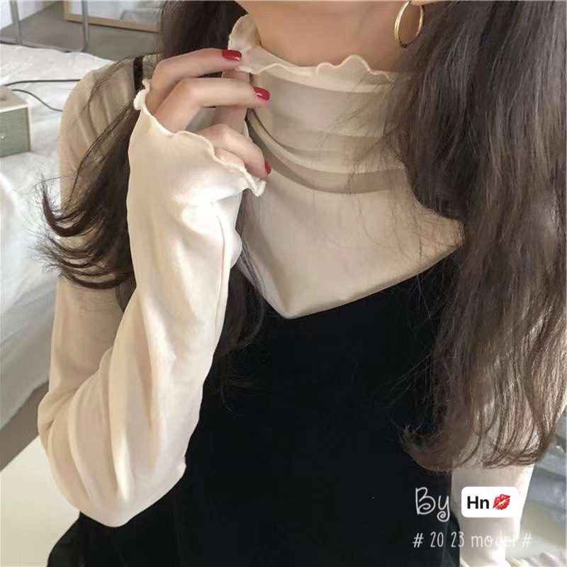 Áo cổ bèo lưới 1 lớp .Hàng qccc L1