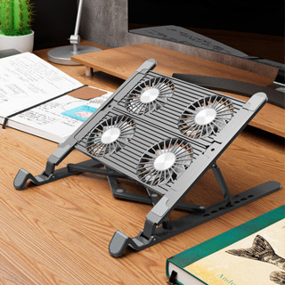 [Loại 1] Kệ LAPTOP MACBOOK kệ Tản Nhiệt Chất Lượng có Quạt USB LED Chạy Mạnh Êm kê laptop đế tản nhiệt laptop