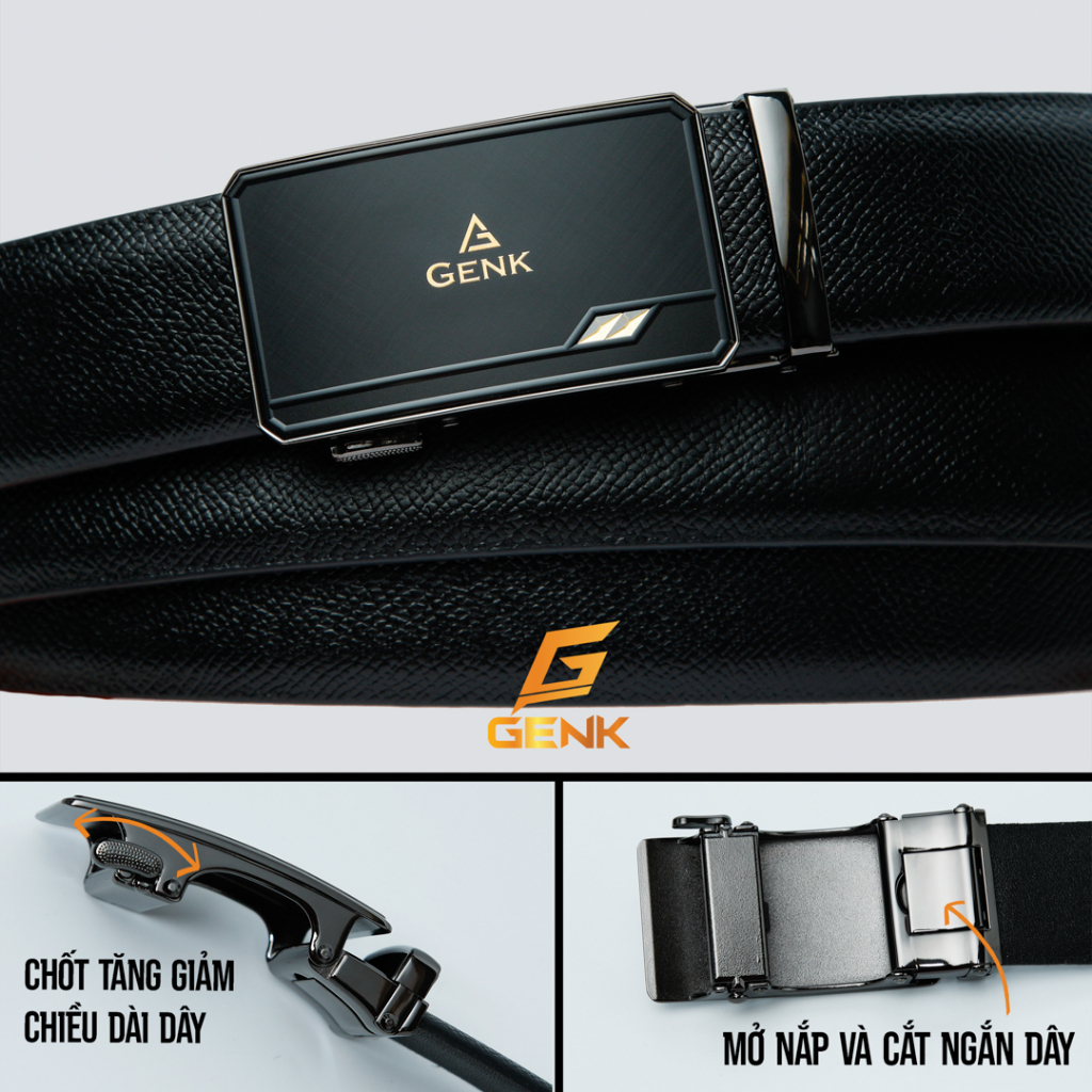 Thắt Lưng Dây Nịt Nam Da Luxury Thương Hiệu Genk-GDLux02