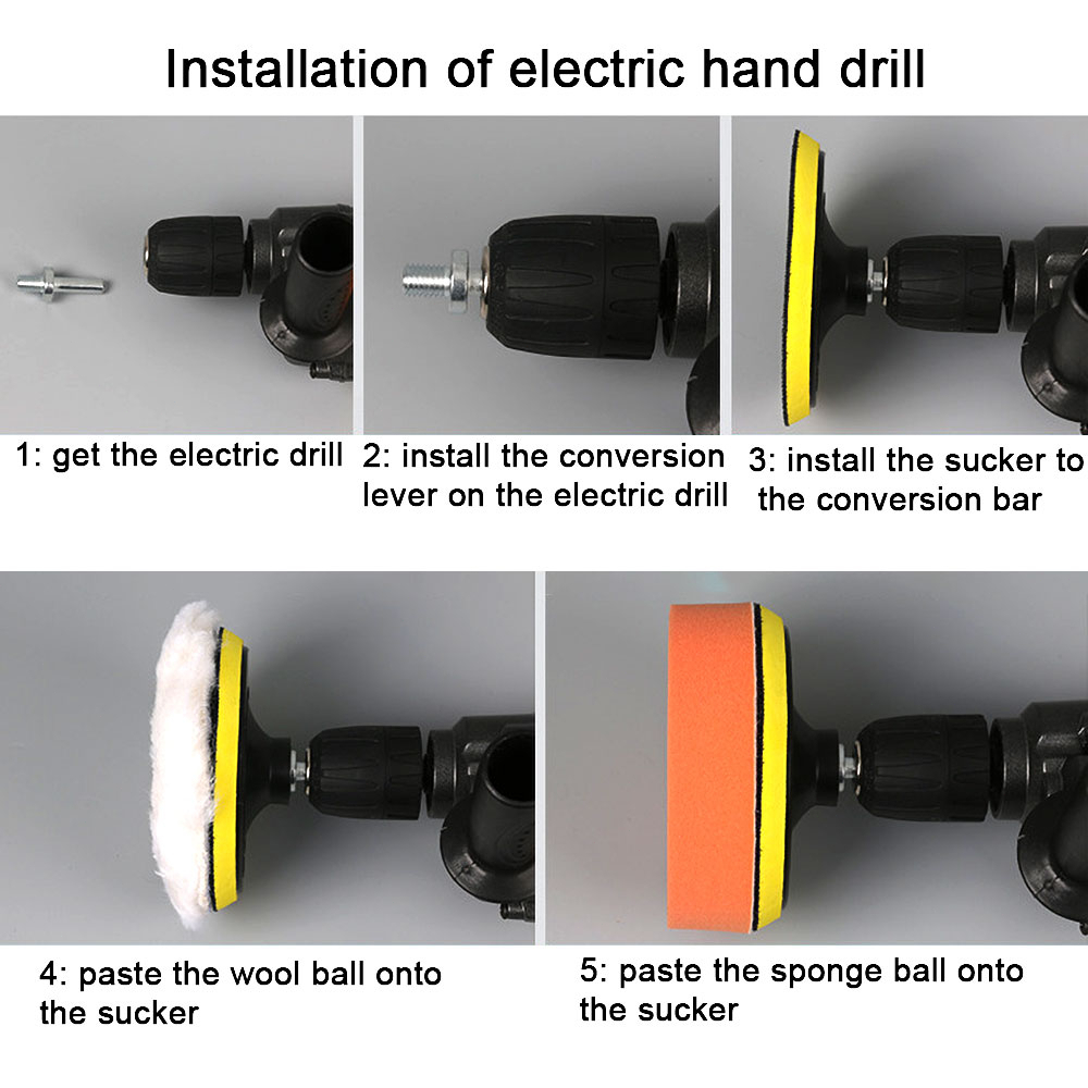 BỘ PHỚT ĐÁNH BÓNG Ô TÔ XE HƠI MÁY ĐÁNH BÓNG MÚT ĐÁNH BÓNG ĐẦU ĐÁNH BÓNG GẮN MÁY KHOAN ĐIỆN CẦM TAY