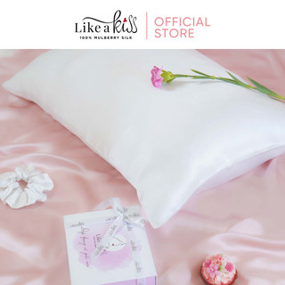 Vỏ gối lụa tơ tằm 100% mulberry silk like a kiss i lụa tơ tằm cao cấp ngăn ngừa nếp nhăn và bảo vệ tóc