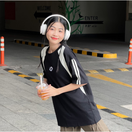 Áo thun, áo phông oversize Blokecore Outerity Sporty form rộng unisex nam nữ