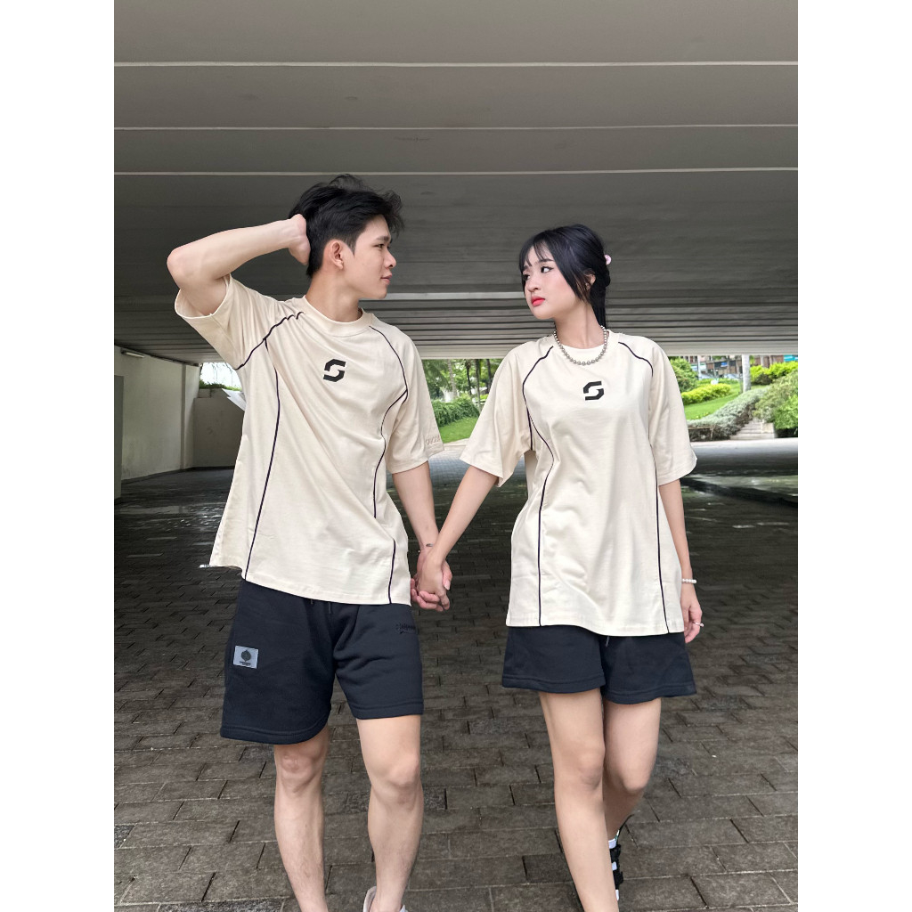 Áo thun, áo phông Raglan Saigonese cotton phối line 4 màu form unisex nam nữ