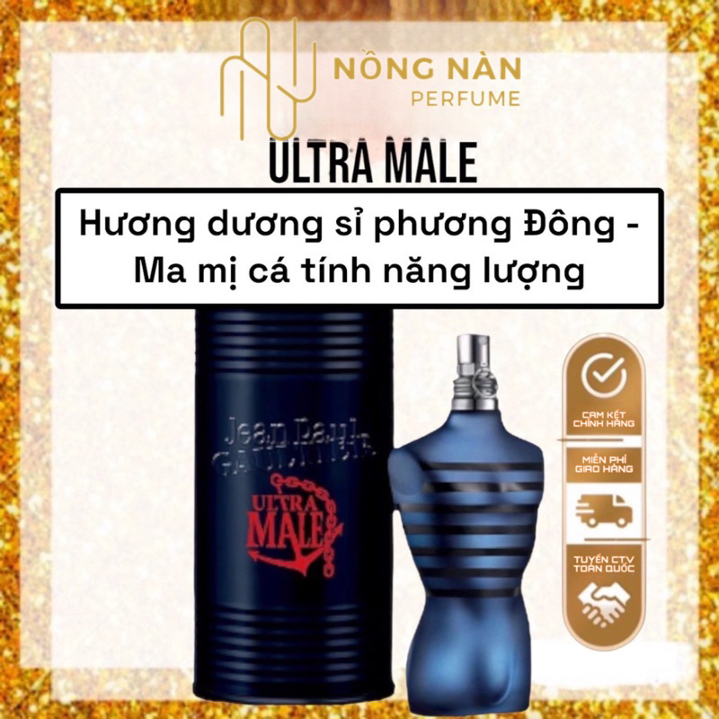 Jean Paul Gaultier Ultra Male - Chiết 2ml/5ml/10ml - Nước hoa nam chính hãng lưu hương lâu, mùi bad boy
