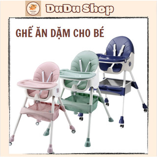 Ghế ăn dặm đa năng cao cấp umoo chính hãng đầy đủ phụ kiện, ghế có thể gấp gọn điều chỉnh độ cao