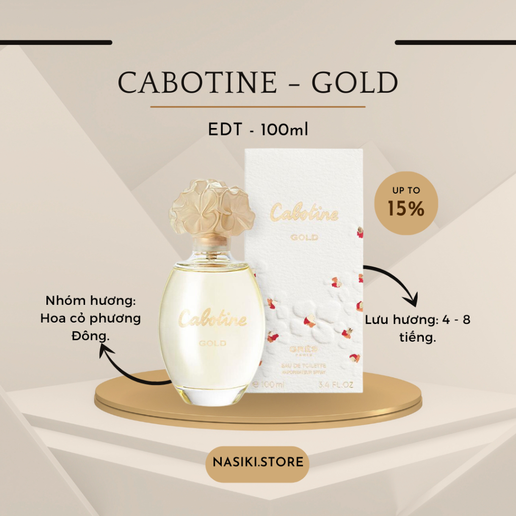 Nước hoa nữ GRÈS - CABOTINE - GOLD | Eau de Toilette - 100ml