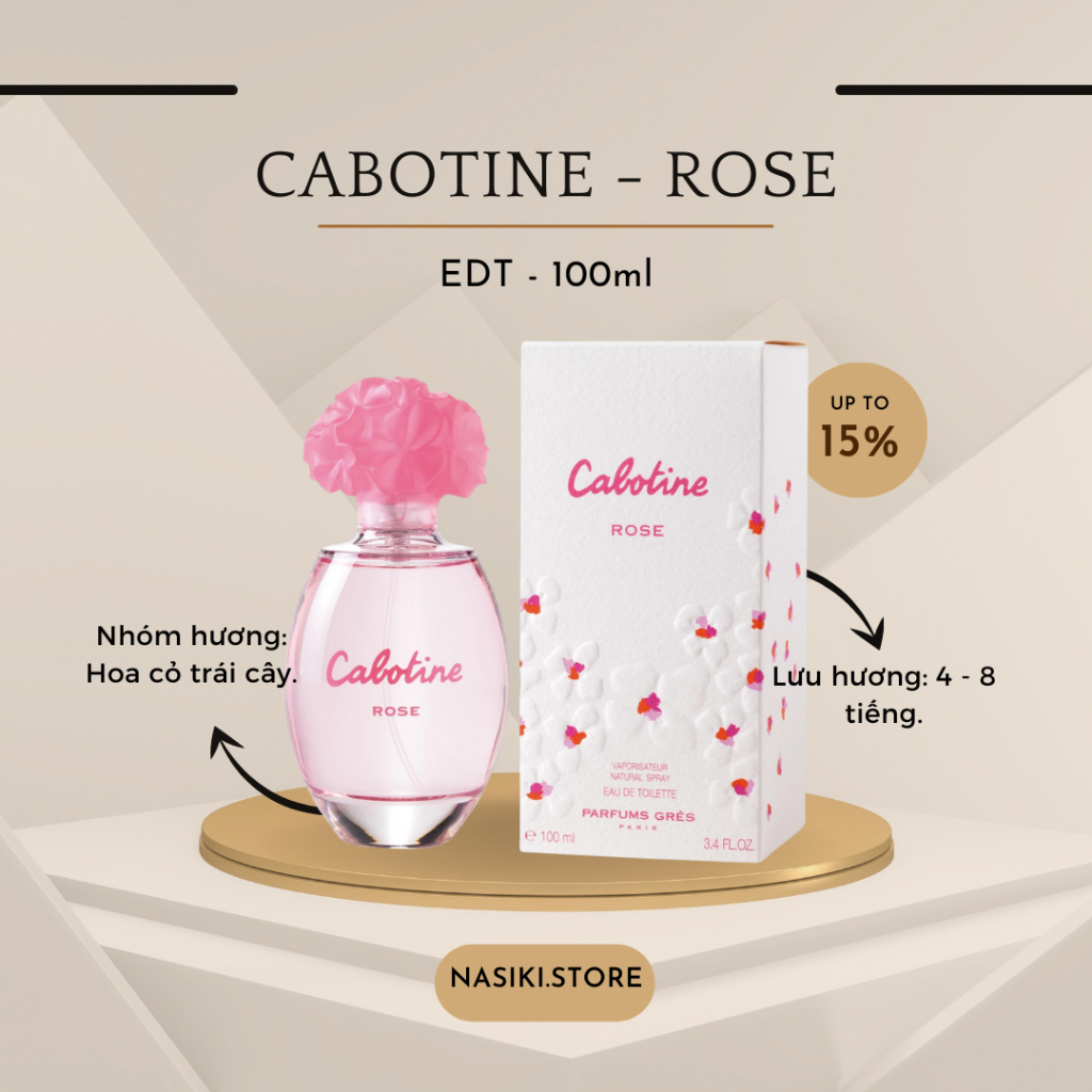 Nước hoa nữ GRÈS - CABOTINE - ROSE | Eau de Toilette - 100ml