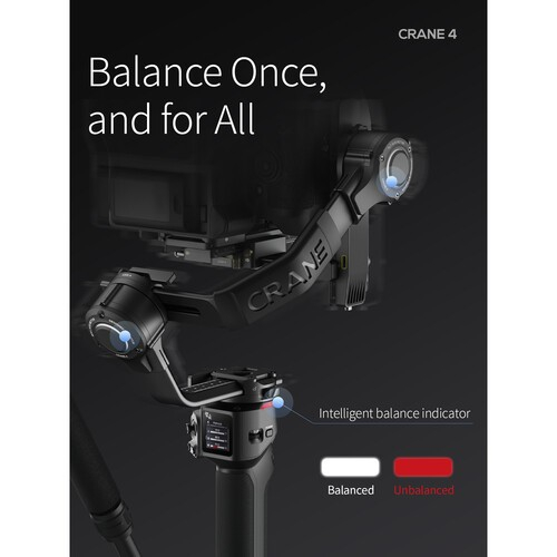 Tay Cầm Chống Rung Gimbal Zhiyun Crane 4 | Hàng Chính Hãng | Bảo Hành 12 Tháng