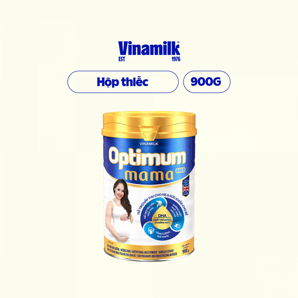 Sữa bột Vinamilk Optimum Mama Gold- Hộp thiếc 900g