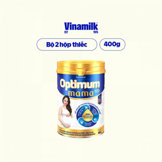 2 Hộp Sữa bột Optimum Mama Gold - Hộp thiếc 400g - Sữa tốt dành cho bà bầu - Mẹ hấp thu khỏe bé thông minh hơn