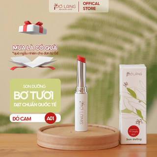 Son dưỡng môi Pơ Lang màu Đỏ Cam dưỡng môi từ trái bơ, an toàn cho mẹ bầu và trẻ nhỏ