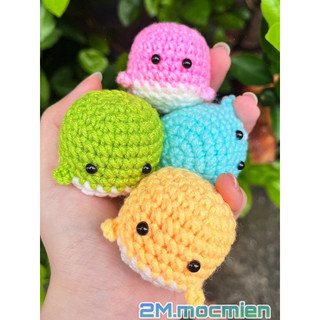 Móc khoá cá heo mini len - 100% handmade