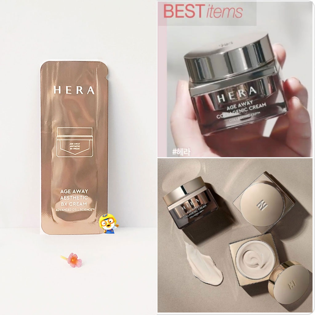 Gói sample Kem Dưỡng Chống Lão Hoá Hera Age Away Aesthetic Bx Gói 1Ml