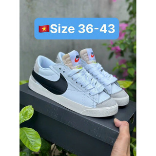 Giày sneaker blazer low 77 jumbo s'cấp , full box + phụ kiện giày blazer jumbo trắng đen nam nữ