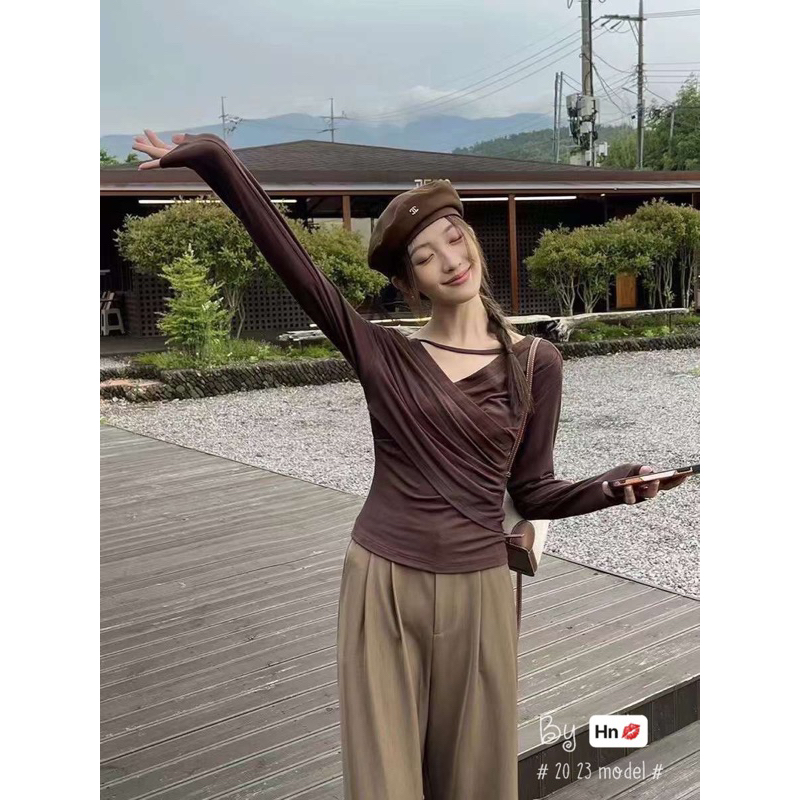 Áo dài tay chất cottong mịn siêu đẹp