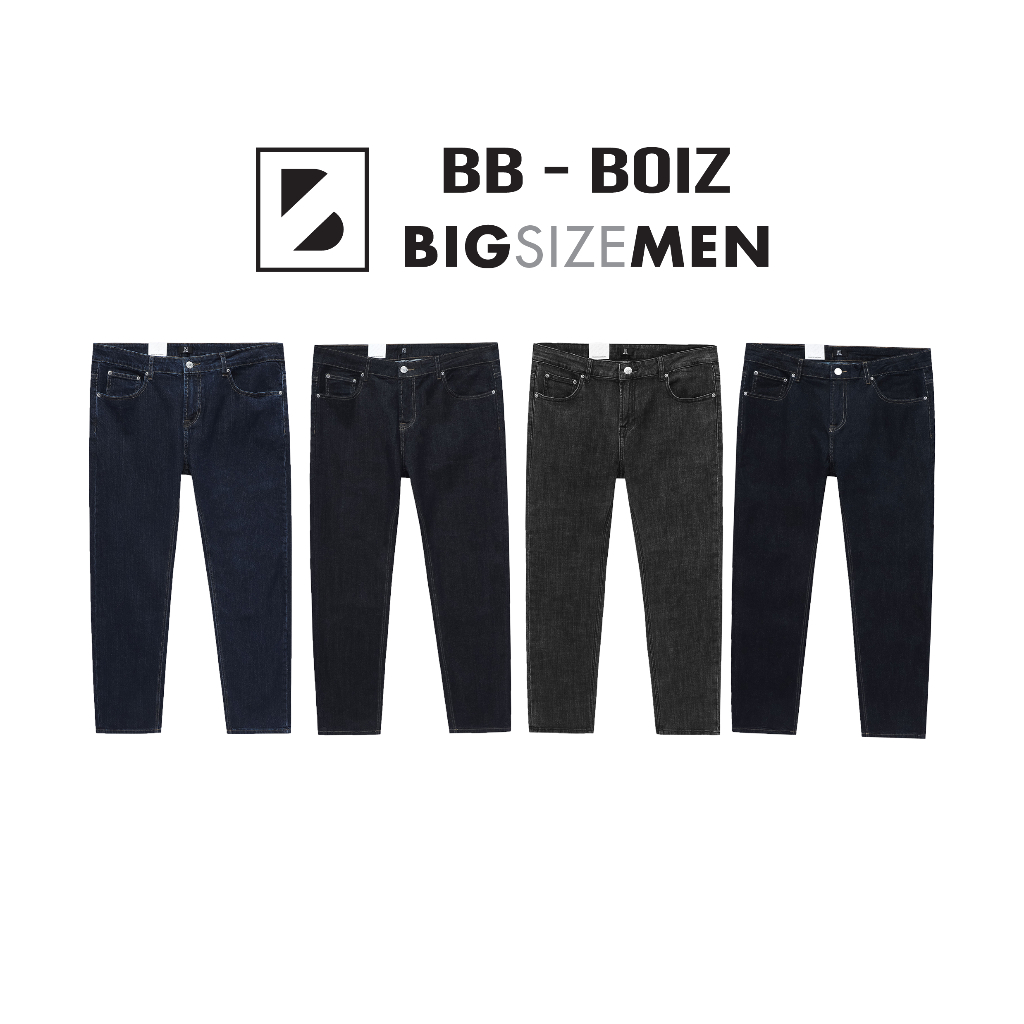 BIGSIZE - Quần jean dài BB - Boiz xanh trơn form bigsize 80kg - 130kg - Mã JD230801/JD230802/JD230803/JD230804