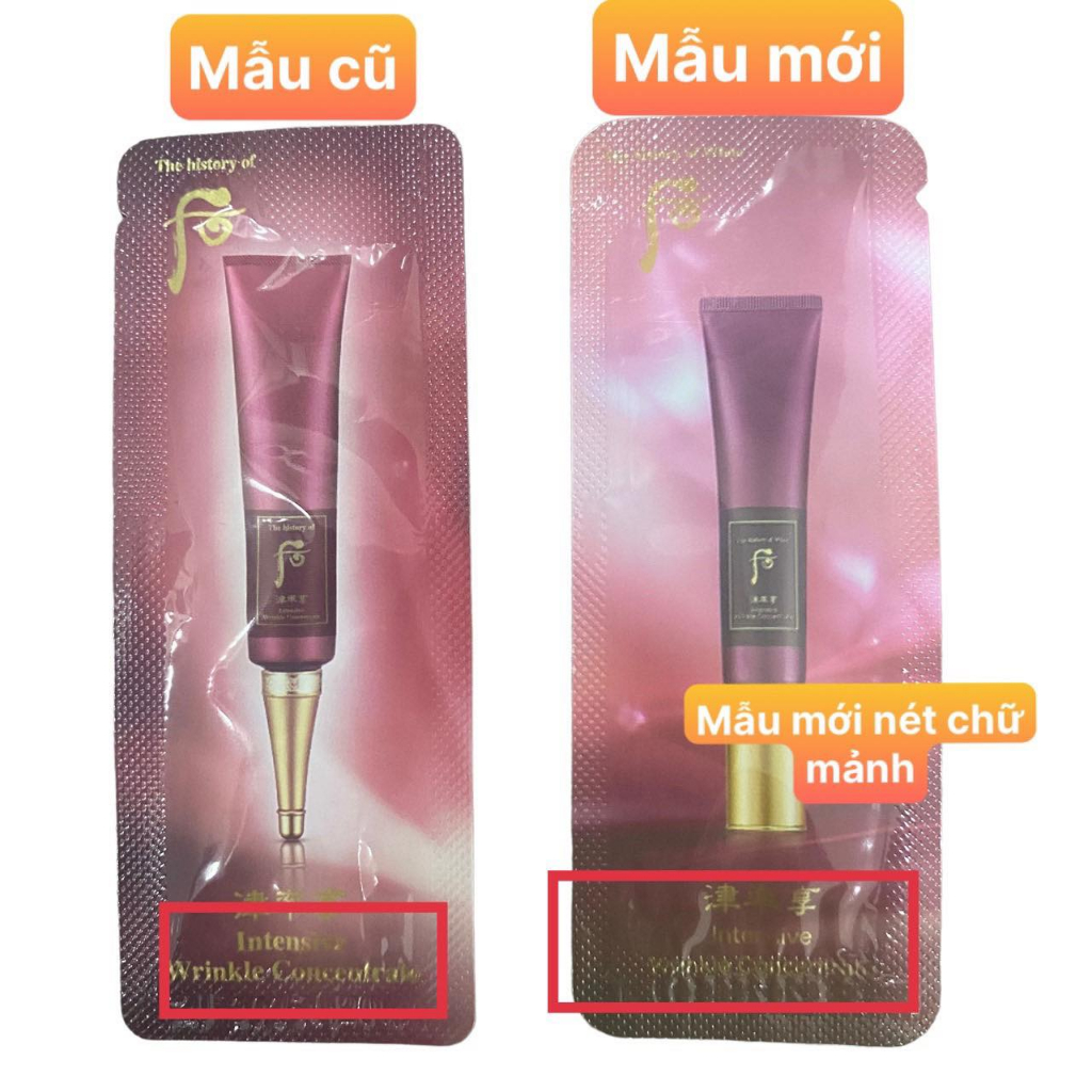 Kem Bàn Là Whoo Đỏ Xóa Nhăn Và Thâm Quầng Mắt Whoo đỏ 1ml