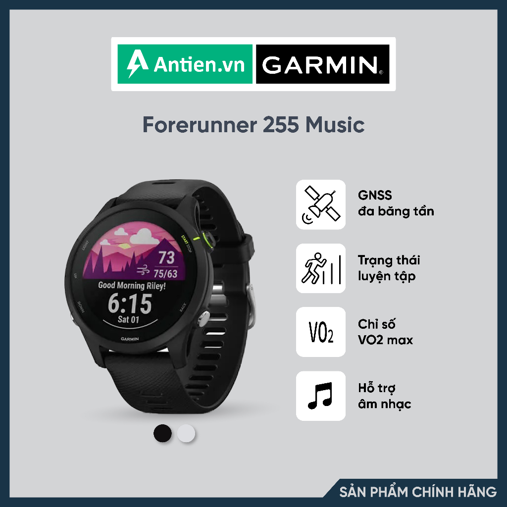 Đồng hồ thông minh Garmin Forerunner 255 Music - Hàng chính hãng