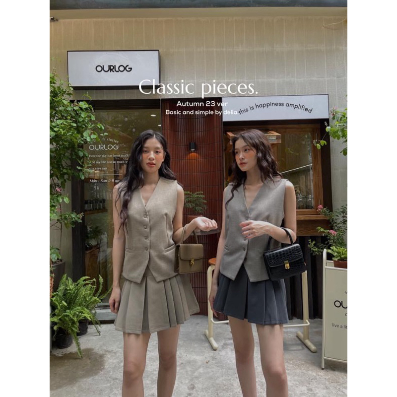 2232 ÁO GILE VEST 5 CÚC NHỎ