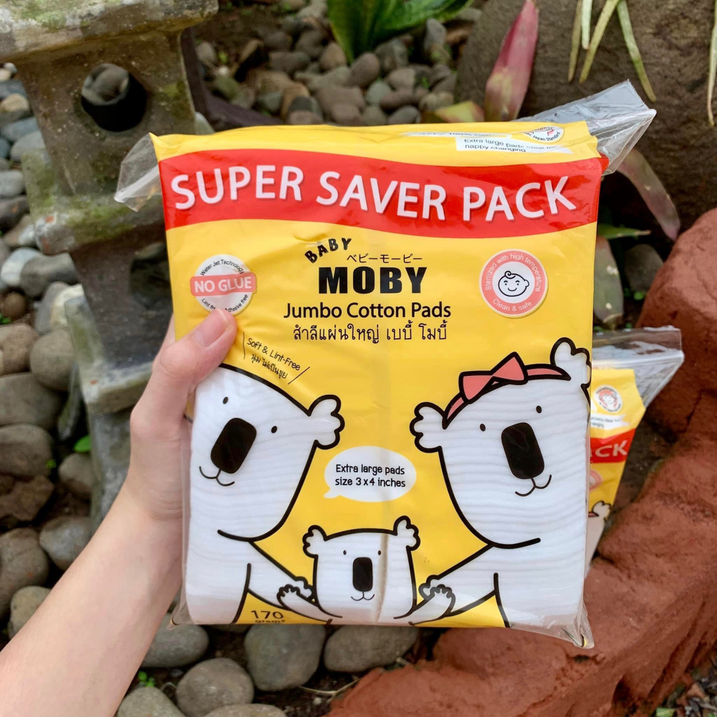 Bông thấm Baby Moby cỡ lớn cho bé
