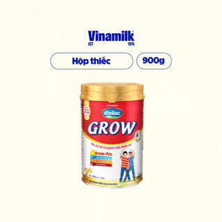 2 Hộp Sữa bột Vinamilk Dielac Grow 2+ Hộp thiếc 900g cho trẻ từ 2 - 10 tuổi