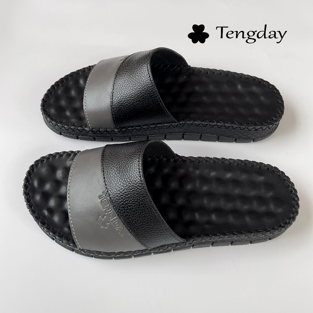 Dép Doctor Dành Cho Nam Nữ, Full Da Bò, Full Khâu Chỉ, Đế Đúc Cao Su êm Chân - Tengday Vietnam