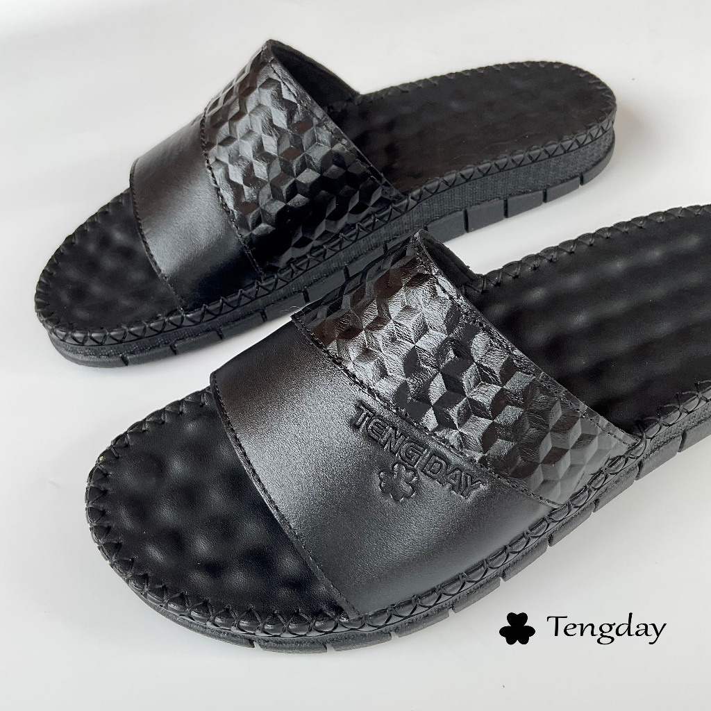 Dép Doctor Dành Cho Nam Nữ, Full Da Bò, Full Khâu Chỉ, Đế Đúc Cao Su êm Chân - Tengday Vietnam