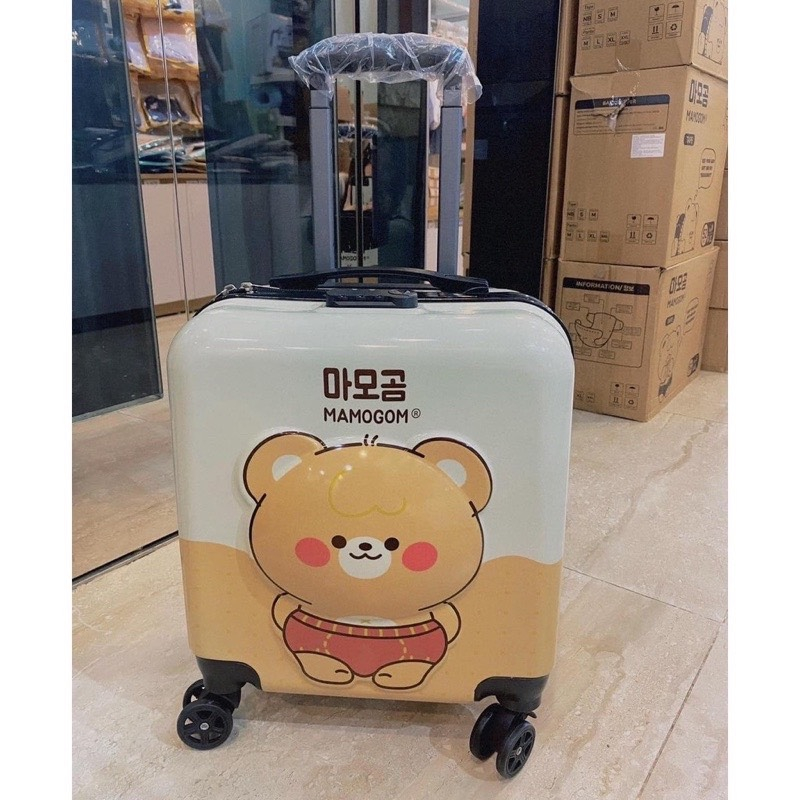 Vali Kéo Size 18 Inch Gấu Mamogom Siêu Xinh cho bé