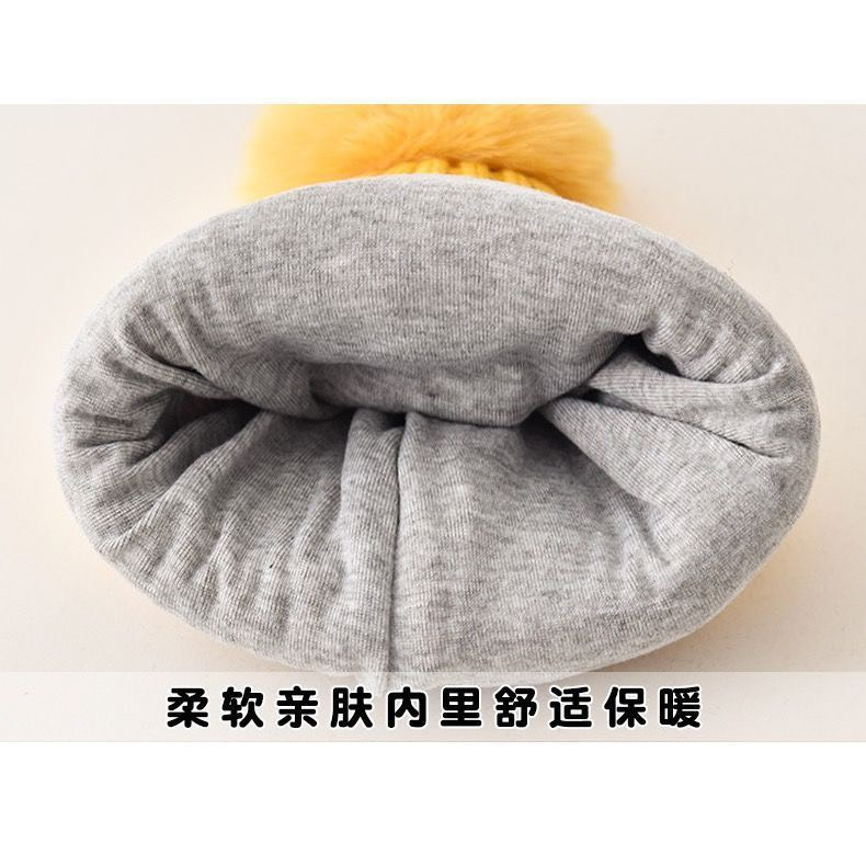 Mũ len hình gấu, thỏ, kỳ lân, khủng long và có bông trên đầu siêu cute dành cho bé từ 5 tháng - 2 tuổi
