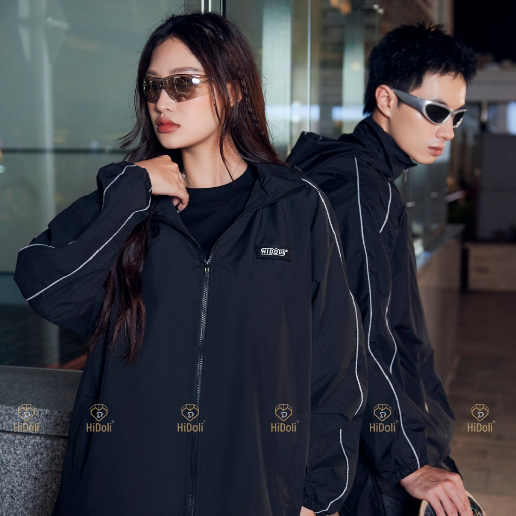 Áo gió nam chống nước NPV, chất gió dù dày dặn cao cấp nhất, bên trong lót lưới thoáng khí dành cho cả nam và nữ