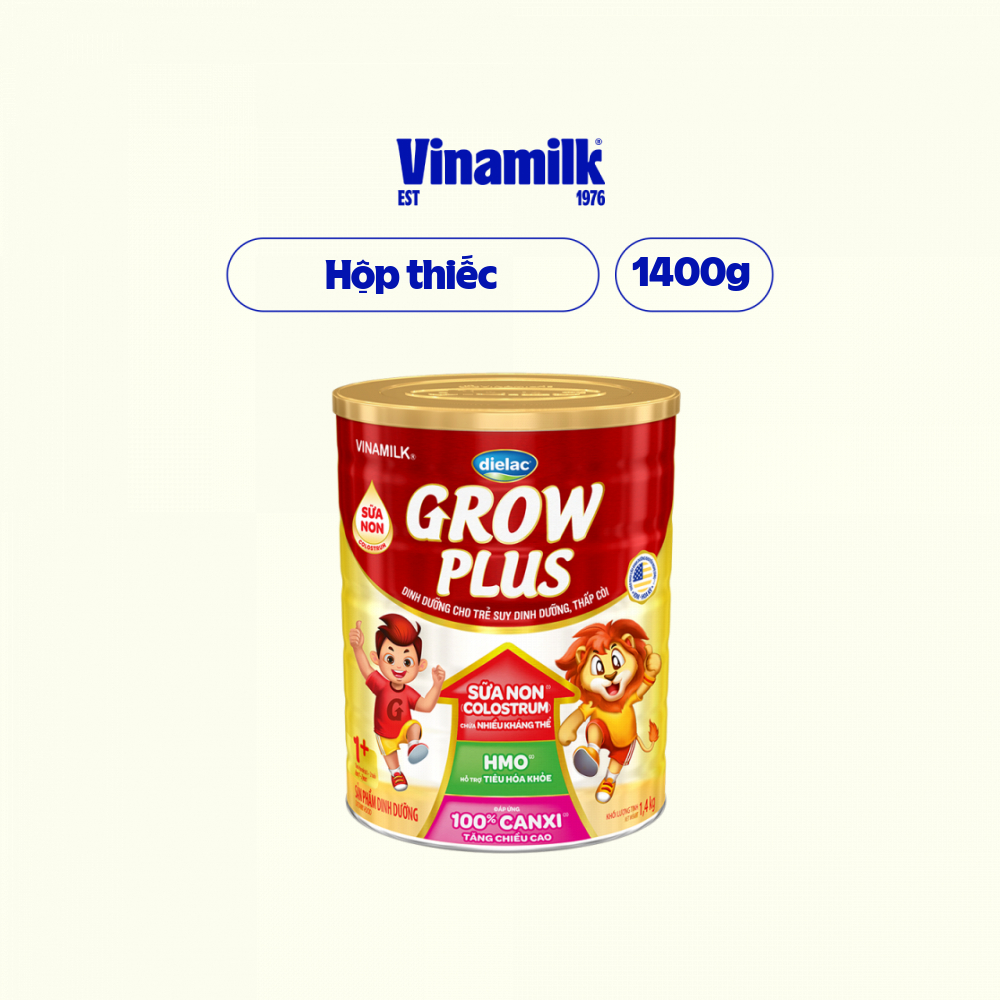 Sữa Non Vinamilk Dielac Grow Plus 1+ HT 1400g (Sữa bột cho trẻ từ 1 - 2 tuổi)