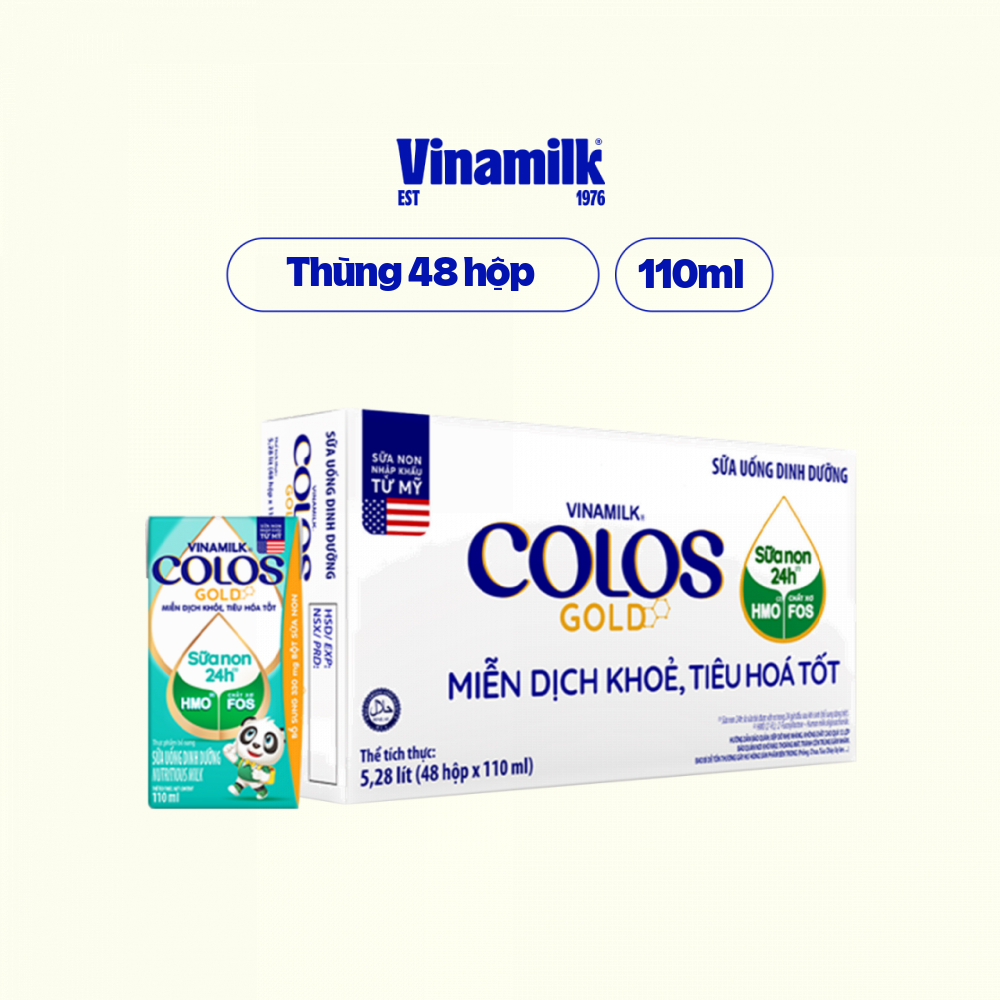 Thùng 48 hộp Sữa non Vinamilk Colos Gold 110ml