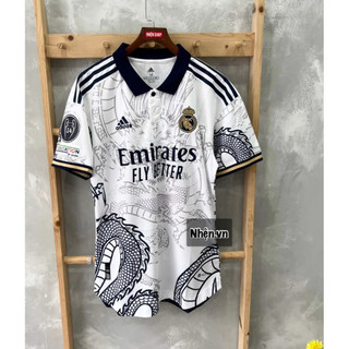 Real marid dragon 2024 thun mè hd áo đá banh mới nhất siêu đẹp