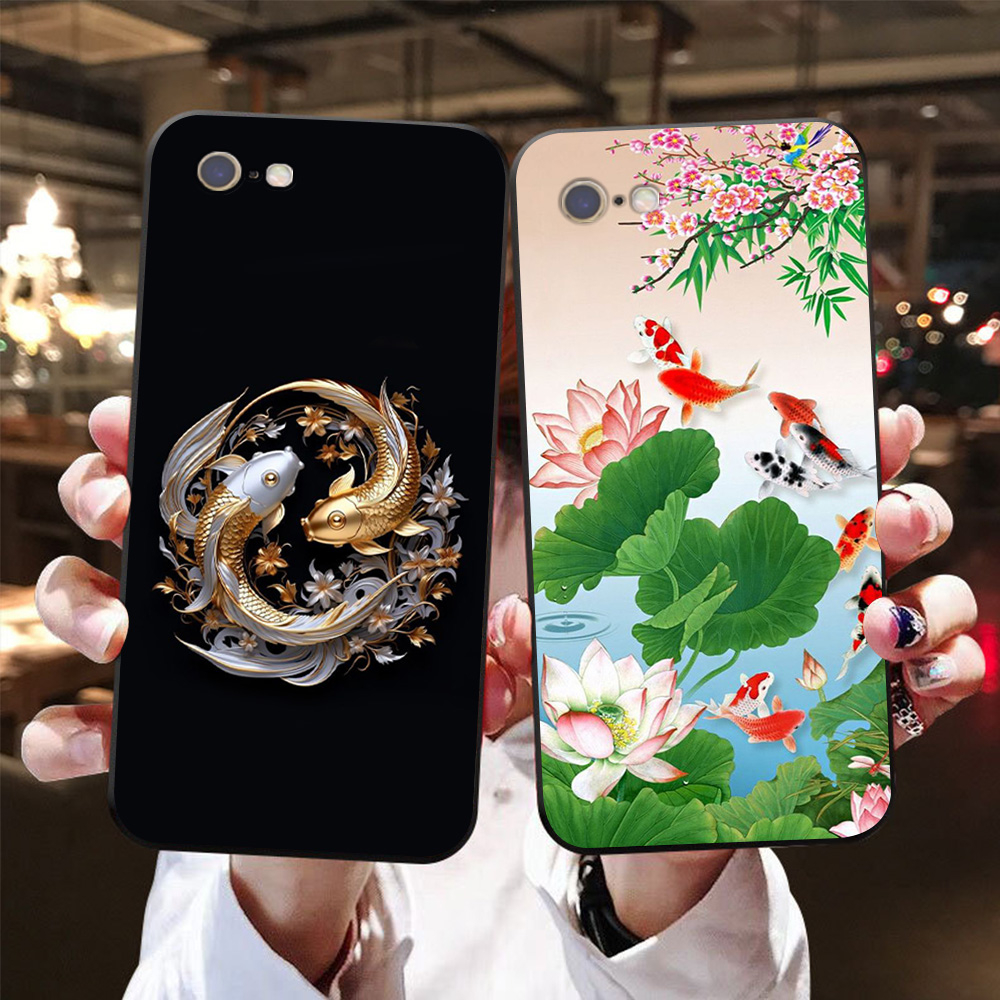 Ốp lưng Iphone 6 / ip 6S / 6 Plus / 6S Plus / ip 7 / ip 8 in hình cá chép may mắn