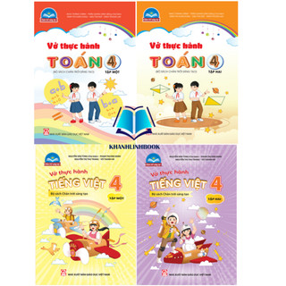 Sách - combo 4c vở thực hành toán + tiếng việt 4