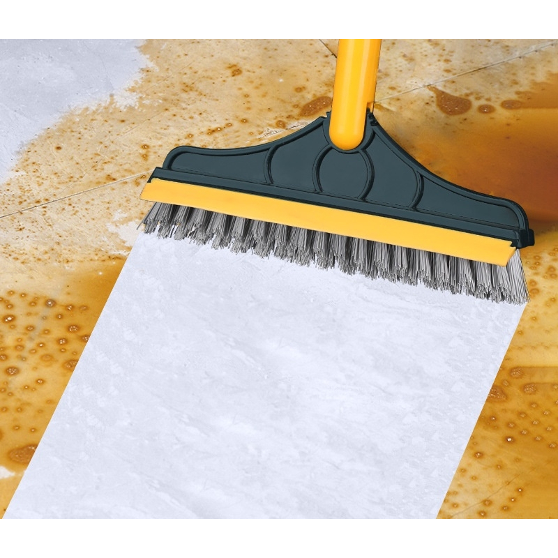 Cây Chà Sàn Nhà Tắm Thiết Kế Đầu Gạt Nước Và Đầu Chổi Xoay 120 Độ Quét Nhà Siêu Sạch Mọi Góc Bẩn