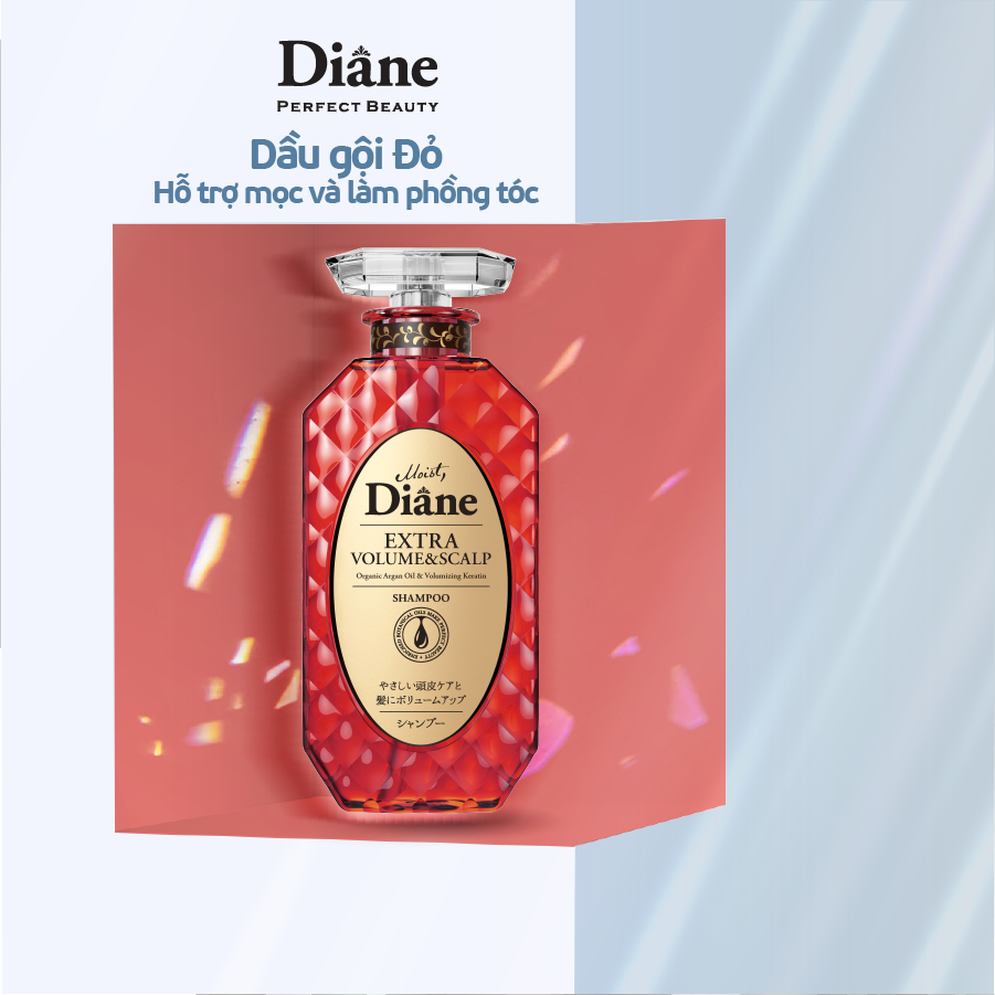 Dầu gội hỗ trợ mọc tóc & làm phồng tóc Moist Diane Extra Volume & Scalp - 450ml