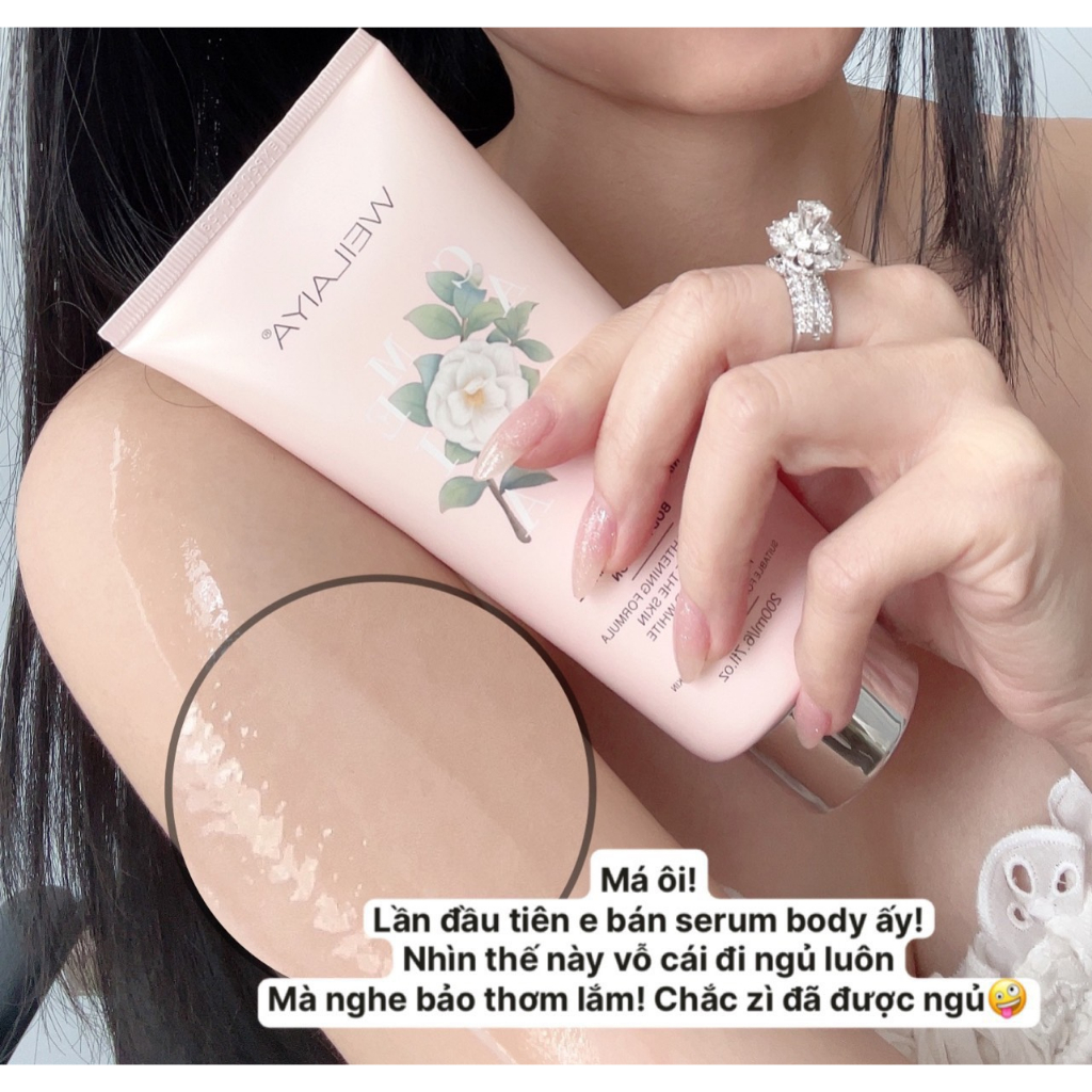 Serum dưỡng trắng, cấp ẩm Body Lotion Hoa Trà Weilaiya tuýp 200ml