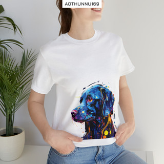 Áo Thun Nữ Màu Trắng In Hình Con Cún 3D Áo Phông Nữ Đẹp Local Brand DLX